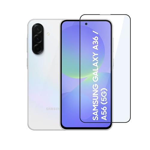 Image of CEDO Tempered Glass for Samsung Galaxy A36 / A37 / A56 (5G) | Screen Protector Full HD Quality Tempered Glass Anti-Scratch Edge to Edge Coverage with Easy Installation Kit (Black)