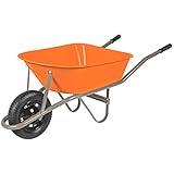 Carrinho de Mão, Caçamba Plástica Funda, Tramontina, 55 L, Braço Metálico