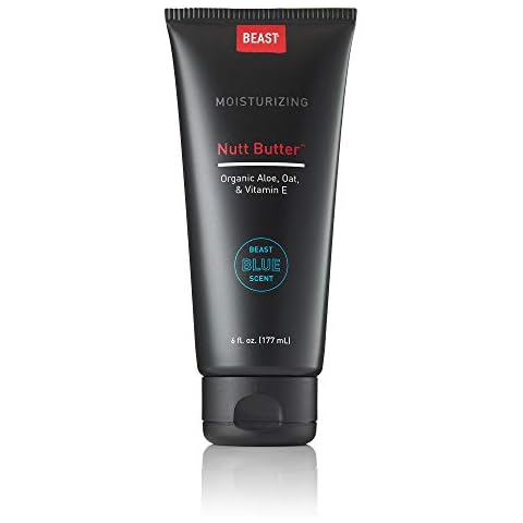 Nutt Butter Blue 6oz - Talc & Aluminum Free Male Hygiene for Inner Thighs & Friction Areas - Anti Chafing Anti Odor Cooling Drying with Medium Tingle by Tame the Beast Cover