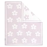 Living Textiles Chenille Baby Blanket - Purple Flower Ultra Soft, Thick, and Versatile | Warm Blanket for Newborns, Throw Blanket for Crib, Stroller Cover | Perfect Baby Gift 75 x 85 cm
