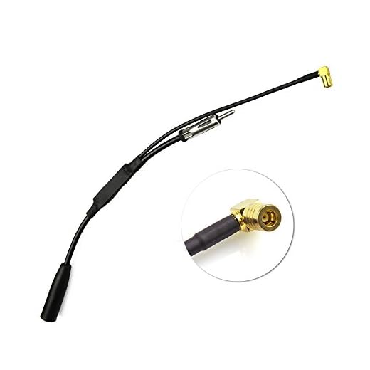 Eightwood Antenna Dab Auto SMB à DIN Adattatore Antenna Autoradio répartiteur/convertisseur d'antenne DAB pour autoradio dab TechniSat Pioneer Sony Kenwood Alpine