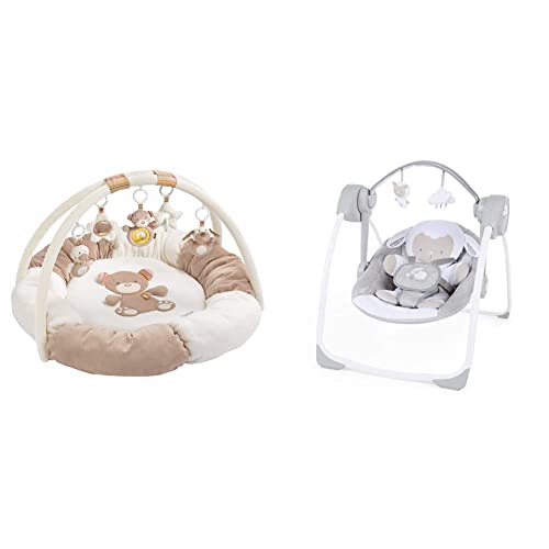 Nid d'activité 3D et balancelle compacte Cuddle Lamb Ingenuity pour bébé