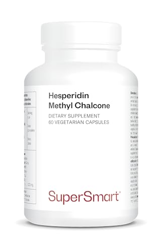 Hesperidina metil calcona - Contribuye a optimizar la circulación sanguínea - Salud cardiovascular - Antioxidante - 98% de extracto de citrus aurentium estandarizado - Vegano - Supersmart