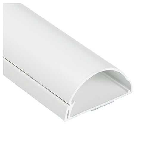 D-Line 1M6030W | Bandeja de alambre Cubierta de alambre | Conducto de cable | Fairlead Floor | Canal de zócalo | Paneles de pared | 60 x 30 mm - 1 m Longitud - Blanco
