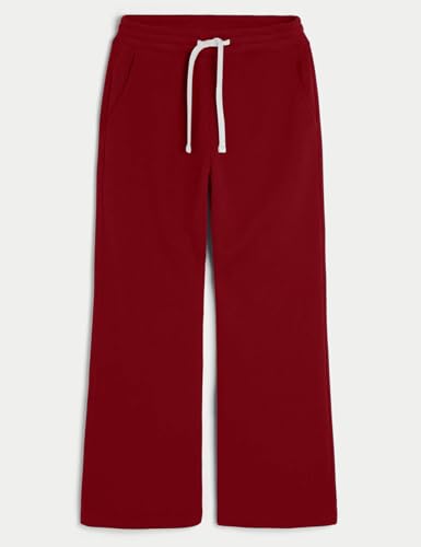 Image of HeSaYep Men's Baggy Sweatpants Cotton Fleece Wide Leg Sweat Pants