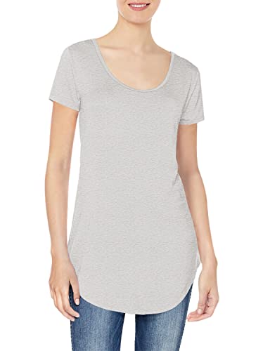 Image of Daily Ritual Women's Jersey Standard-Fit Short-Sleeve Long-Line Scoopneck T-Shirt