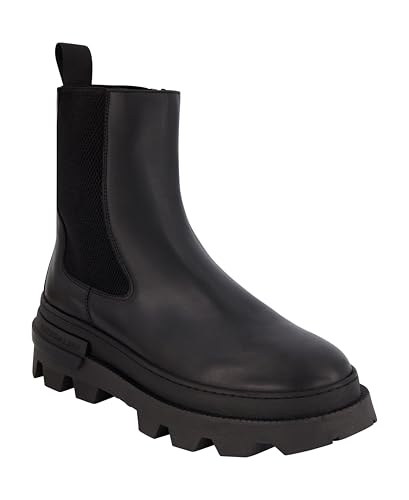KARL LAGERFELD Men's Leather Plain Toe Chelsea Boot Combat