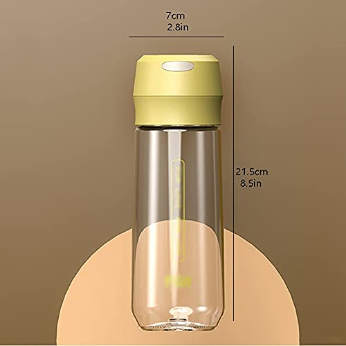 Waterfles Sportfles Plastic Waterflessen 600 ml / 20 Oz Easy Carry Jug voor Running Atletische Excerise Wandelen Outdoor Fles (kleur: wit) - Image 3