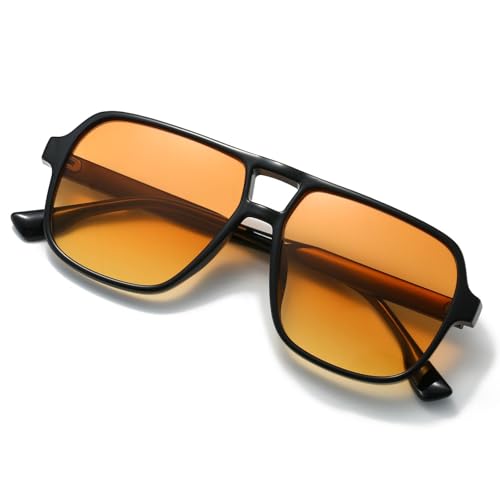 Xpectrum Retro Square Aviator Sunglasses for Women Men Trendy Classic Shades Sun Glasses