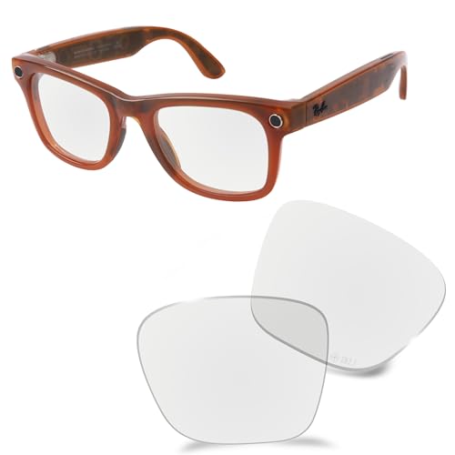 Lentilles de rechange 53mm photochromiques anti-choc pour réparer vos Ray-Ban Meta
