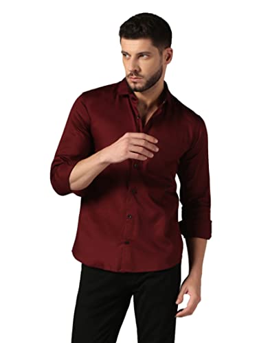 Image of J B Fashion Men's Cotton Full Sleeve Plain Casual Shirt (J-Plain)