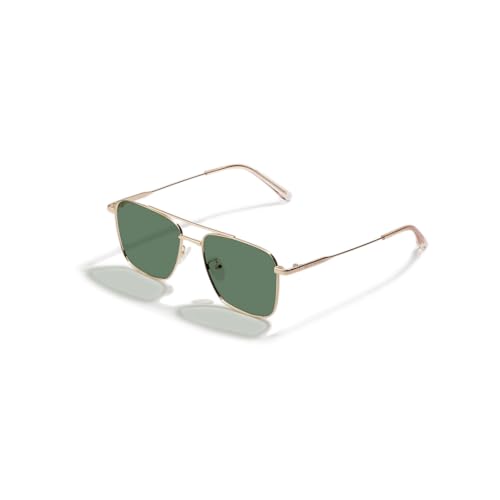 Image of SAM AND MARSHALL VEIN Sunglass I 400% UV Protection I Metal Sunglass I Square Sunglass I Double Bar I Unisex