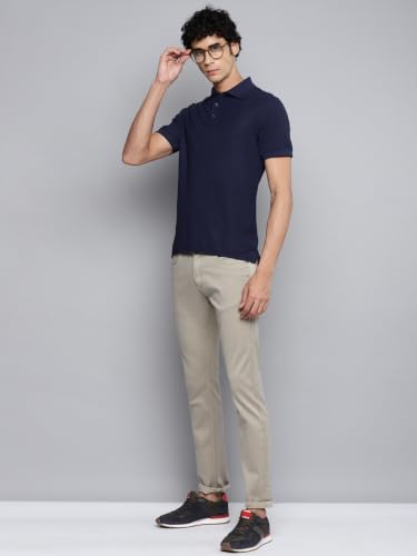 Image of Allen Cooper Skinny Low Rise Power Stretch Denim Chinos Type Jeans for Men
