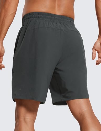 Image of CRZ YOGA Linerless Workout Shorts 7'' | Lightweight, Quick Dry, Running, Pockets, for Men
