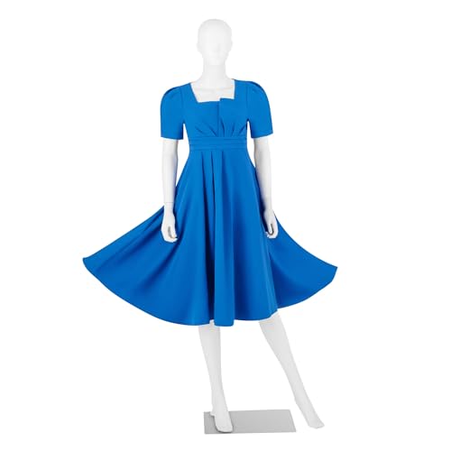 OUTREE Plastic Mannequin Female Dress Form-Adjustable Body ,Head Can Turn 360°,69