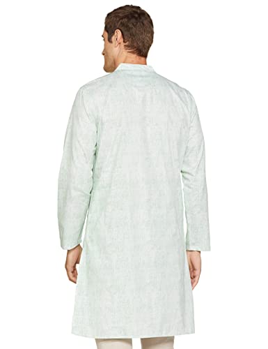 Image of Amazon Brand - Symbol Men Cotton Printed Long Kurta (Regular Fit)