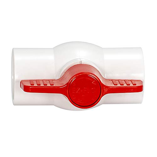 Eastman 1 Inch Slip Schedule 40 Pvc Quarter Turn Ball Valve, Brass Plumbing Fitting, 20115 #TOP3