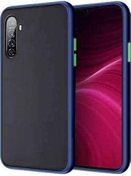 FlyCase Case Cover Soft Silicon with Camera Protection Case for Realme X2 (Blue)