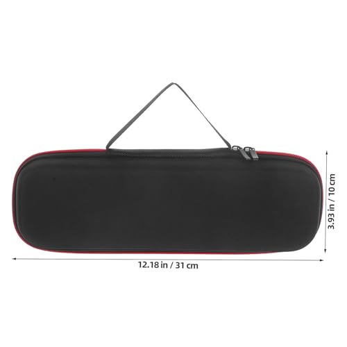 Estuche para micrófono portátil protector EVA resistente a golpes negro 31x10x6.5 cm miniatura 3