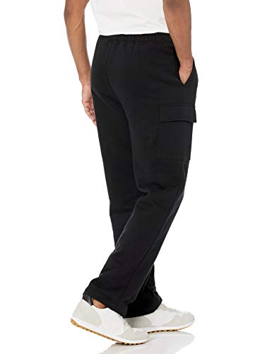 Amazon Essentials Men's Cargo Fleece Sweatpant, Black, Large #TOP1