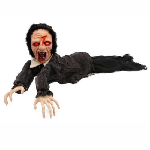 Adults Halloween Crawling Zombie Animatronic Decoration Prop with Sound — photo 2