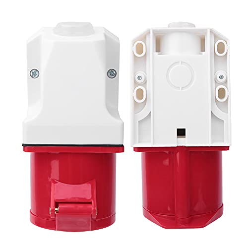 Connecteurs de prise industriels 32A triphasés IP44 étanches 4 trous