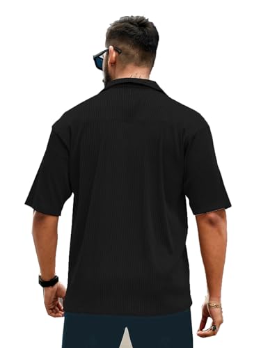 Image of Men's Drop Shoulder Collar Neck Shirt