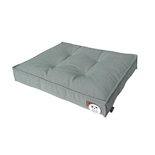 Lit rembourré pour chien en peluche haut de gamme bleu M