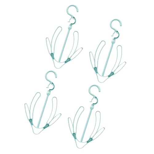 Rack Movible para Secar Zapatos 4pcs Azul Ligero