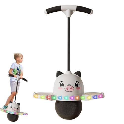 Balle de saute avec la poignée pour enfant : finies les chutes des débutants