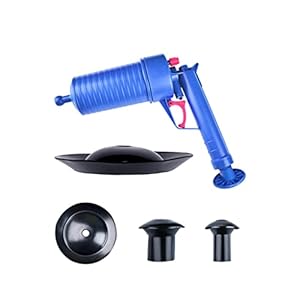 Air Power Drain Blaster Gun Hogedruk Handleiding Gootsteen Plunger Opener Badkamer Toiletten Closestool Pipe Dredging Clean Pump Tools (Kleur: B) zhengzilu (Color : A)
