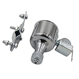 Fahrrad Dynamo Generator AC12V 6W mit Dual Ports für effiziente Fahrradbeleuchtung Inklusive Metall Montagehalterung für Fahrradinstallation (Silber)