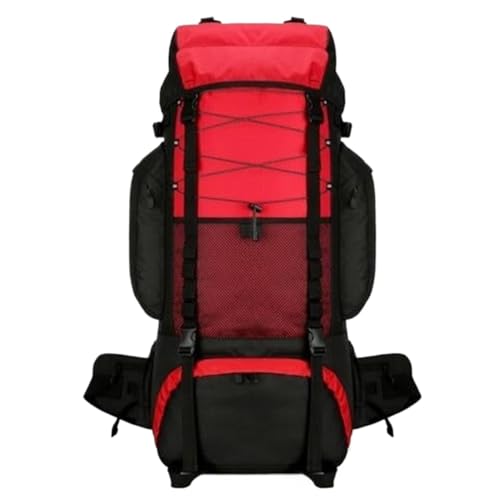 OUYUE Sac À Dos De Voyage Sac À Dos De Camping Léger pour Randonnée, Trekking, pour Hommes Et Femmes, Sac d'alpinisme en Plein Air pour Camping Trekking(Rot)