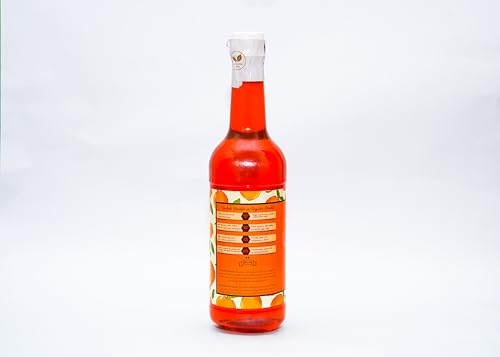 Image of Vaideek Orange Zest Sharbat 750ml | Natural Orange Syrup Drink with Mishri & Desi Khand | No Refined Sugar Summer Beverage | Citrus Sharbat for Refreshing Drinks