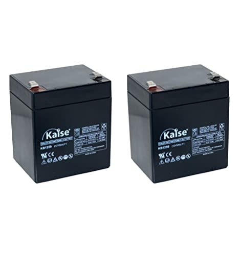 Kaise Batería de Plomo AGM VRLA 12V- 5Ah / Modelo KB1250 F1 / 2 Unidades