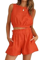 Orange Shorts Set