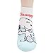 socksense The Peanuts Snoopy Women and teen girls Cartoon Character Series Licensed Socks (Cotton Blend, Happy_5pairs)