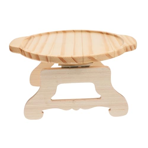 Uonlytech Bandeja Plegable de Bambú para Reposabrazos de Sofá Mesa Ligera para Snacks y Cama Organizador Práctico para Comedor y Lectura Superficie Lisa Fácil de Limpiar