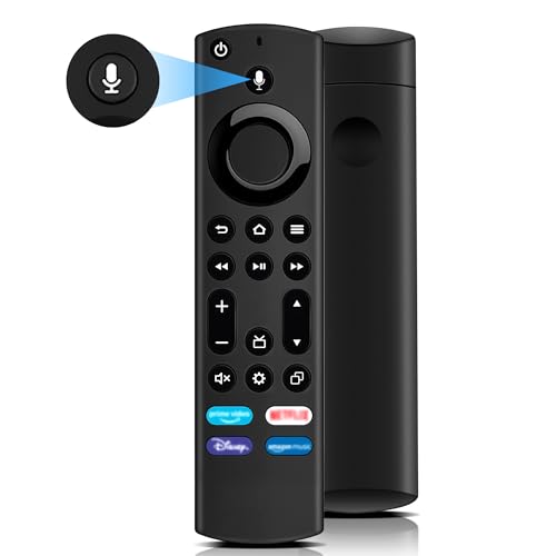 Mando a distancia de voz de repuesto (4ª generación), mando a distancia de repuesto con función de voz, apto para Smart TV Stick de 2ª generación y 3ª generación, apto para Smart TV Cube 1ª generación