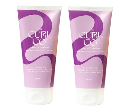 Image of The Curl Co Shape and Restore Strong Hold Curl Cream-150gm (pack of 2) | For Dry, Frizzy, Wavy, Curly Hair | No sulphates, silicones, parabens, alcohol, mineral oils