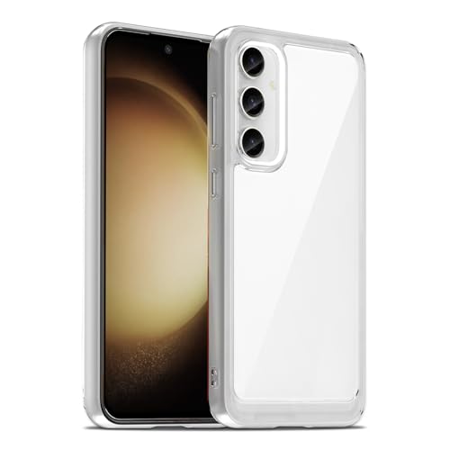 Image of Case for Samsung Galaxy S23 FE 5G, Military Grade Drop Protection Phone Case, Yellowing Resistant, Anti-Scratch Hard PC Back, Shockproof Hard Ultra-Thin Protective Cover, Clear