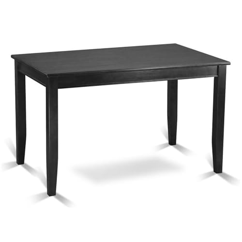 East West Furniture BUT-BLK-T Buckland Rectangle Counter Height Table for Small Spaces, 30x48 Inch, Black
