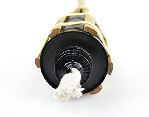 Torches à Huile En Bambou - Lot De 10 - 150cm - Éclairage D'Ambiance Extérieur - Réutilisables