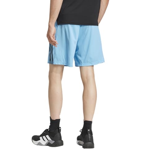 Image of adidas Tr-ES PIQ 3Sho Men Blue Training Shorts Size -