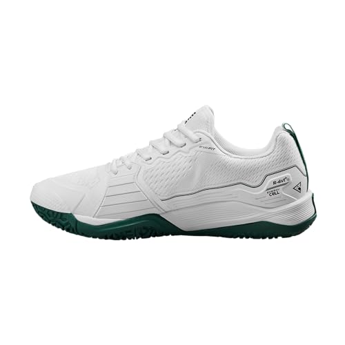 Image of Wilson Men's Rush Pro Omni Tennis Shoes, White /Black /Aventurine, 27.0 cm E