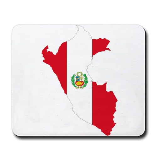FaceYee Tapis de souris avec drapeau du Pérou - Cadeau amusant - 240 x 200 x 4 mm - Couleur : Pérou