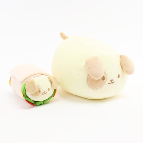 Anirollz Stuffed Animal Plush Toy – 2 Pieces 6" +10" Set Plush Doll | Soft, Squishy, Warm, Cute, Comfort, Safe | Birthday Gift Pillow with Kawaii Puppy Dog Puppiroll