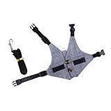 LOORGVEL 耐摩耗性ウサギスーツベスト 軽量快適で運動や屋外活動に バニー用牽引ロープ付ペットハーネス おしゃれで実用的な小動物衣装