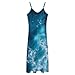 Fashion Long Sleeveless Dress Full Slip for Under Dresses Camisole Long Skirt Ocean Beach Theme Sea Waves
