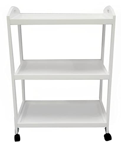 Meyvaser.com Ecommerce Company Camarera con Ruedas Carro de Servicio movil con Ruedas 60x33x85cm Color Blanco